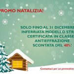 PROMOZIONE NATALIZIA: inferriata STRONG certificata in classe 3 scontata del 40% fino al 31 dicembre!